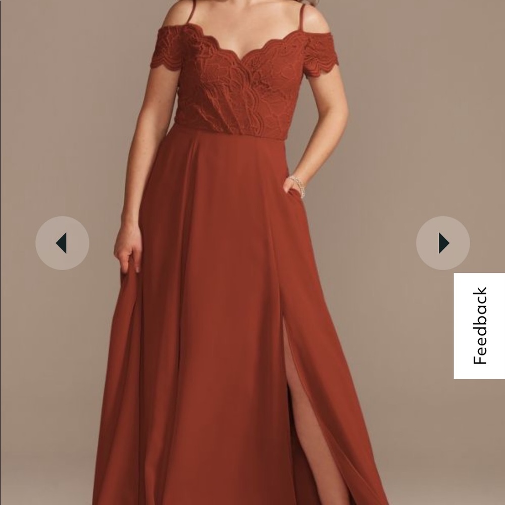 David’s bridal bridesmaid dress